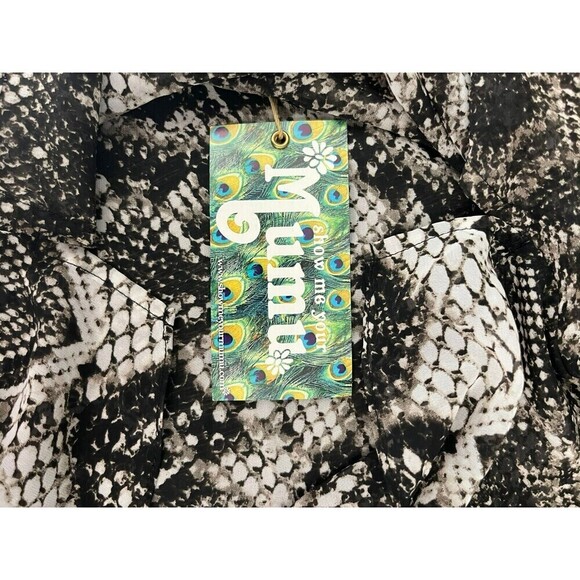 Show Me Your Mumu Gray Black Snake Cami Top Spaghetti Strap Size Medium - Picture 4 of 6